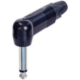 Jack 6.35 mm mâle, coudé Neutrik NP2RX-BAG Nombre de pôles: 2 mono noir 1 pc(s)