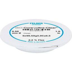 Felder ISO-Core Ultra Clear SAC305 Étain à souder bobine Sn96,5Ag3Cu0,5 0.5 mm