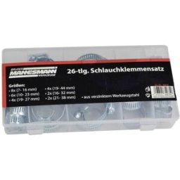 Brüder Mannesmann Collier de serrage M60026 Plage de Ø du faisceau 7 à 44 mm 1 set