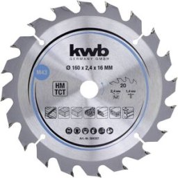 kwb 584357 Lame de scie circulaire au carbure 160 x 16 mm 1 pc(s)