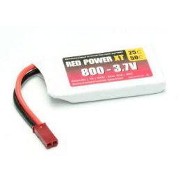 Red Power Pack de batterie (LiPo) 3.7 V 800 mAh 25 C Softcase JST, BEC