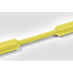 HellermannTyton 309-20954 Gaine thermorétractable sans colle jaune 9.50 mm 4.80 mm Taux de retreint:2:1 Marchandise vendue au mètre