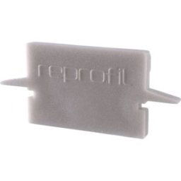 Deko Light 979051 Endkappe H-ET-01-12 Set 2 Stk, Grau Capuchon dextrémité pour profilé plastique (L x l x H) 27 x 6 x 12 mm 1 pc(s)