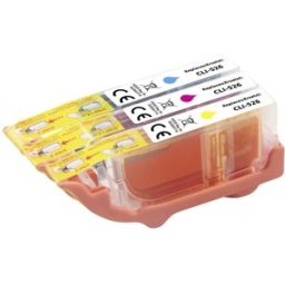 Renkforce Encre remplace Canon CLI-526C, CLI-526M, CLI-526Y compatible pack bundle cyan, magenta, jaune RF-5688328