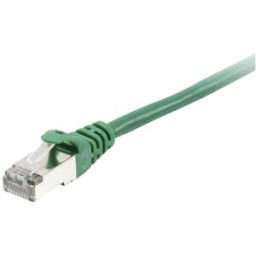 Equip 605546 RJ45 Câble réseau, câble patch CAT 6 S/FTP 10.00 m vert contacts dorés 1 pc(s)