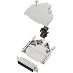 TRU COMPONENTS TCDTPKM25DMPK 7709640 Kit embase SUB-D mâle 180 ° Nombre de pôles: 25 fût à souder 1 pc(s)
