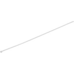 TRU COMPONENTS 1578007 Serre-câble 350 mm 4.60 mm blanc stabilisé à la chaleur 100 pc(s)