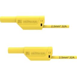 Schützinger VSFK 8700 / 2.5 / 200 / GE Cordon de mesure de sécurité mâle 4 mm mâle 4 mm 200.00 cm jaune 1 pc(s)