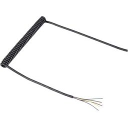 Câble spiralé TRU COMPONENTS 1571516 204 mm / 600 mm 6 x 0.12 mm² noir 1 pc(s)
