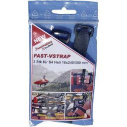 FASTECH® 675-330-Bag Bande auto-agrippante avec boucle partie velours et partie agrippante (L x l) 350, 240 mm, mm x 16 mm noir 2 pc(s)