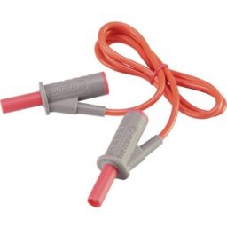 VOLTCRAFT Cordon de mesure de sécurité[Banane mâle 4 mm -Banane mâle 4 mm ] Ultra flexibles 0.75 m;rouge;MSB-501 10 A