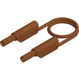 SKS Hirschmann MLS WS 100/2,5 Cordon de mesure de sécurité Banane mâle 4 mm Banane mâle 4 mm 1.00 m marron 1 pc(s)