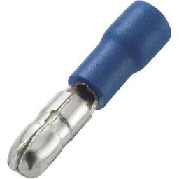 Cosse cylindrique mâle TRU COMPONENTS MPD2-156 1572194 1.50 mm² 2.50 mm² Ø de la broche: 4 mm partiellement isolé bleu 100 pc(s)