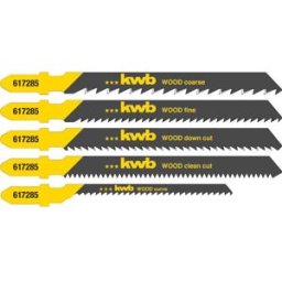 kwb 617285 SET de lames de scie sauteuse pour bois 5 pc(s)