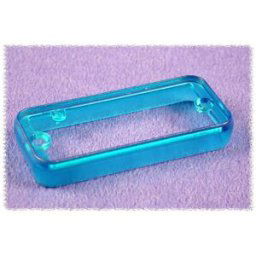 Hammond Electronics 1455QBTBU Cadre (L x l x H) 8 x 120.5 x 51.5 mm ABS bleu (transparent) 2 pc(s)