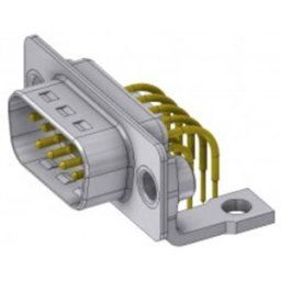 Deltron Connectors Deltron DTS09PYC/2M46UN SUB-D mâle 90 ° Nombre de pôles: 9 à souder, Pin 1 pc(s)