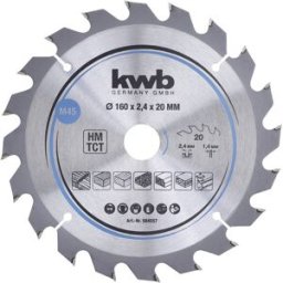 kwb 584557 Lame de scie circulaire au carbure 160 x 20 mm 1 pc(s)
