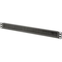 Digitus DN-97661 19 pouces Brosse passe-câbles 1 UH noir, noir (RAL 9005)
