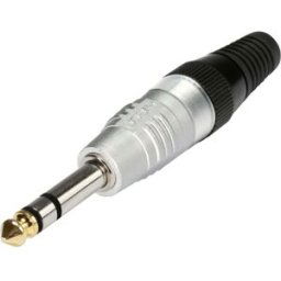 Jack 6.35 mm mâle, droit Hicon HI-J63S Nombre de pôles: 3 stéréo argent 1 pc(s)