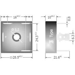 Pont redresseur TRU COMPONENTS TC-DB25-12 1582011 1200 V 25 A Triphasé D-63 1 pc(s)