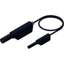 SKS Hirschmann MAL S WS 2-4 100/1 Cordon de mesure de sécurité Banane mâle 4 mm Banane mâle 2 mm 1.00 m noir 1 pc(s)