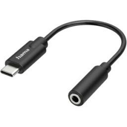 Hama USB 2.0 Adaptateur [1x USB-C® mâle - 1x Jack femelle 3.5 mm]