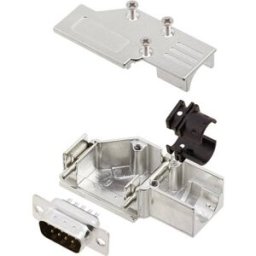 Kit embase SUB-D mâle Nombre de pôles: 9 encitech DCMR-FK-09-DBP-K 6355-0065-01 90 ° fût à souder 1 set