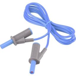 VOLTCRAFT Cordon de mesure de sécurité[Banane mâle 4 mm -Banane mâle 4 mm ] Ultra flexibles 1.50 m;bleu;MSB-501 10 A