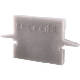 Deko Light 979121 Endkappe H-ET-01-08 Set 2 Stk, Grau Capuchon dextrémité pour profilé plastique (L x l x H) 23 x 6 x 12 mm 1 pc(s)