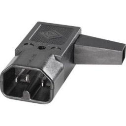 Connectique pour appareils chauffants série (connecteur réseau) 42R K & B 42R042211 mâle, coudé Nombre total de pôles: 2 + PE 10 A noir 1 pc(s)