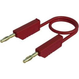 SKS Hirschmann MLN 150/2,5 RT Cordon de mesure Banane mâle 4 mm Banane mâle 4 mm 1.50 m rouge 1 pc(s)