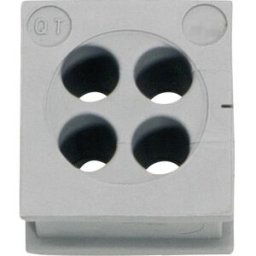 Passe-câbles Icotek QT 4/4 42582 Ø max. des bornes 4 mm Elastomère gris 1 pc(s)