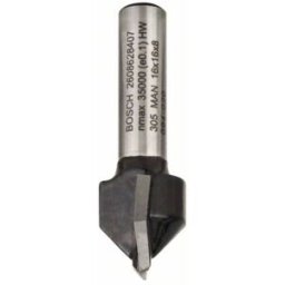 Fraise à rainurer en V, 8 mm, D1 16 mm, L 16 mm, G 45 mm, 90° Bosch 2608628407