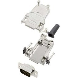 TRU COMPONENTS TCDTZF09HDP15K 7709536 Kit embase SUB-D mâle 180 ° Nombre de pôles: 15 fût à souder 1 pc(s)