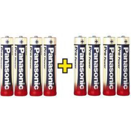 Panasonic Pro Power 4+4 gratis Pile LR3 (AAA) alcaline(s) 1.5 V 8 pc(s)