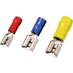 Cosse clip 6.3 mm x 0.8 mm Weidmüller VFSKHI/1,5-2,5/638 1491720000 partiellement isolé bleu 100 pc(s)