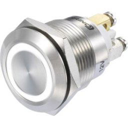 Interrupteur à pression TRU COMPONENTS GQ19F-10E/W/12V/S 1273006 48 V/DC 3 A 1 x On/(On) IP65 à rappel 1 pc(s)