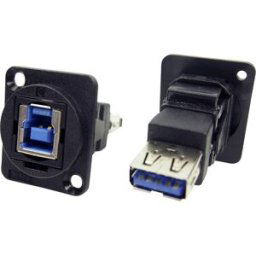 Adaptateur USB 3.0 femelle type B vers USB 3.0 femelle type A Cliff CP30206N 1 pc(s)