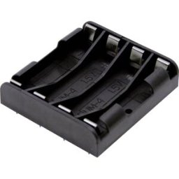 Support de pile 4x LR3 (AAA) MPD BK-1264-PC8 raccordement à souder (L x l x H) 53 x 49 x 12 mm 1 pc(s)