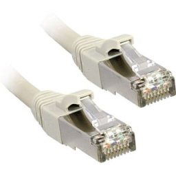 LINDY 47244 RJ45 Câble réseau, câble patch CAT 6 F/UTP 2.00 m gris avec cliquet dencastrement 1 pc(s)