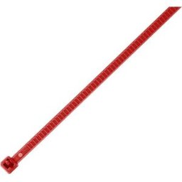HellermannTyton 115-00003 LR55R-PA66-RD-Q1 Serre-câble 196 mm 4.80 mm rouge réouvrable, stabilisé à la chaleur 25 pc(s)