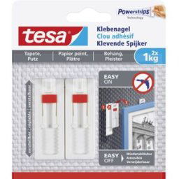 tesa 77774 Clou adhésif ajustable tesa® blanc Contenu: 2 pc(s)
