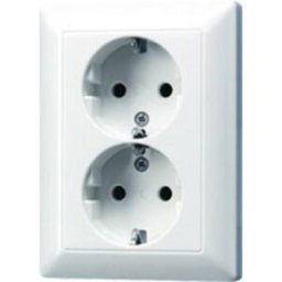 Jung x2 Insert Prise 2P+T blanc-alpin AS5020UWW 1 pc(s)