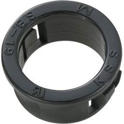 TRU COMPONENTS TC-SBR19M203 Passe-câbles Ø max. des bornes 15.8 mm Epaisseur de plaque (maxi) 3.2 mm Polyamide noir 100 pc(s)