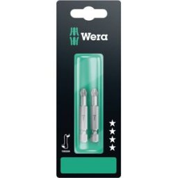 Embout cruciforme PZ 2 Wera 05134385001 Acier à outils extra-rigide Forme (embouts): F 6.3 2 pc(s)