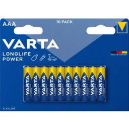 Varta LONGLIFE Power AAA Bli 10 Pile LR3 (AAA) alcaline(s) 1.26 Ah 1.5 V 10 pc(s)