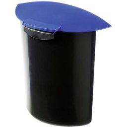Dispositif pour déchets HAN MOON 1839-14 6 l (l x H x P) 250 x 315 x 144 mm polypropylène noir, bleu 1 pc(s)
