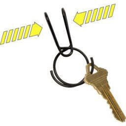 Porte-clé NITE Ize KSQR-01-R6 noir 1 pc(s)