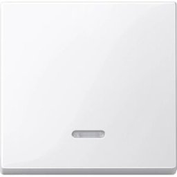 Interrupteur avec témoin lumineux Merten 436019 System M, 1-M, M-Smart, M-Plan, M-Creativ blanc polaire brillant