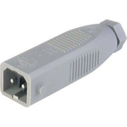 Hirschmann 932 038-106-1 Connecteur dalimentation STAS mâle, droit Nombre total de pôles: 2 + PE 16 A gris 1 pc(s)